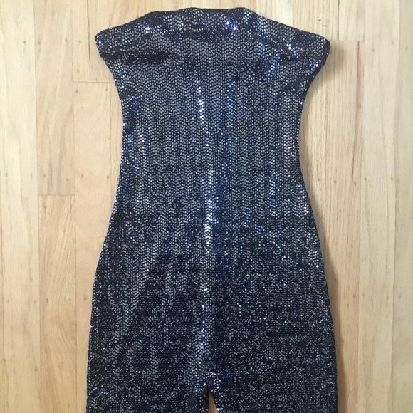 Papaya Pants - Papaya Strapless Sequin Fitted Romper